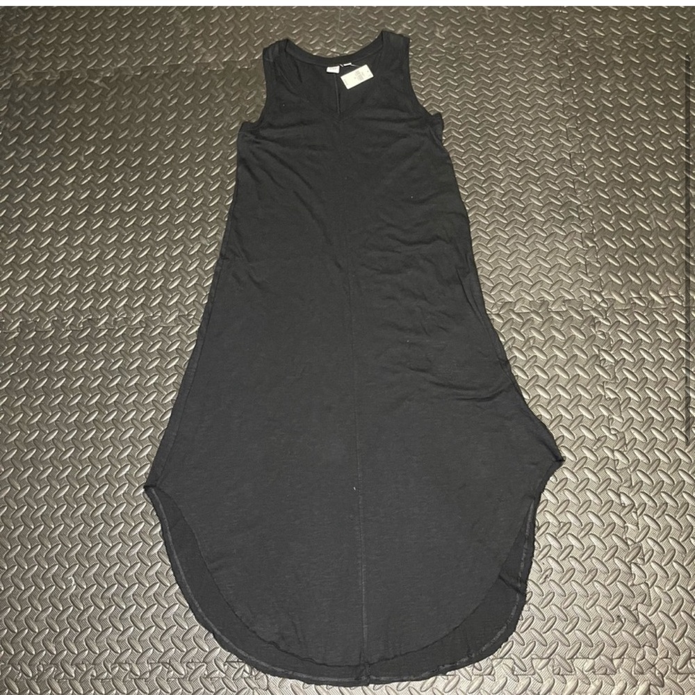 GAP MIDI DRESS SLEEVELESS SIZE Medium Black NEW Cotton Blend - Picture 2 of 12